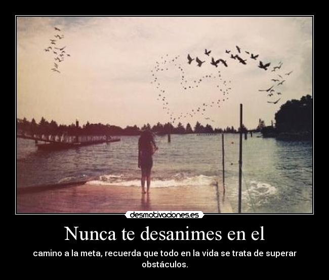 Nunca te desanimes en el -