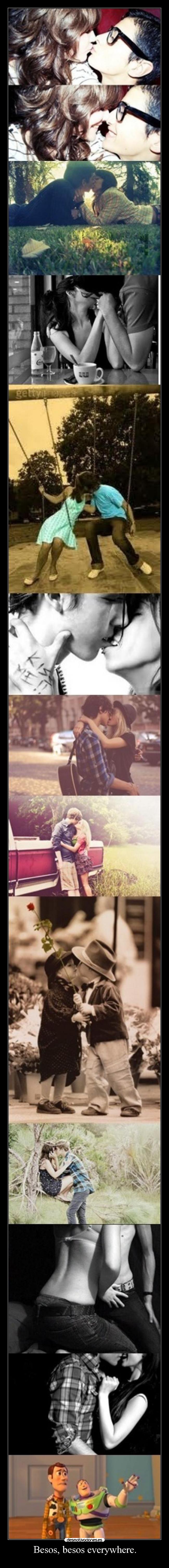 carteles besos besos besos los ves desmotivaciones