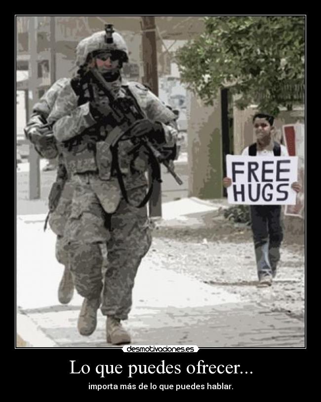 Lo que puedes ofrecer... -