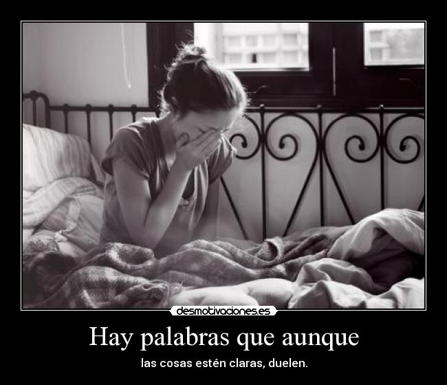 Hay palabras que aunque - 