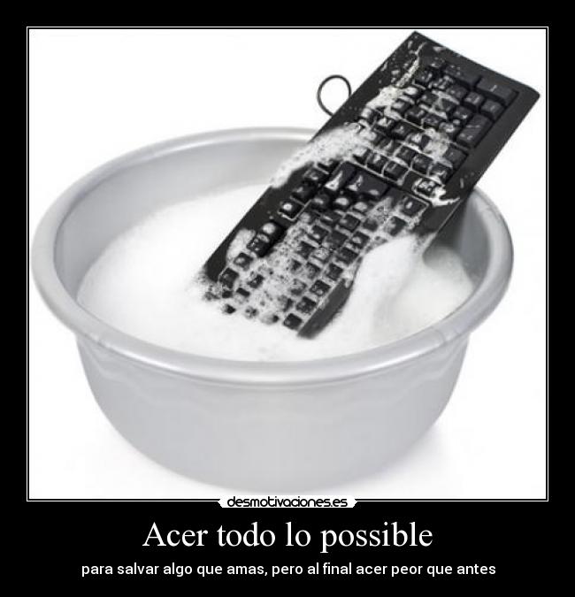 Acer todo lo possible - para salvar algo que amas, pero al final acer peor que antes