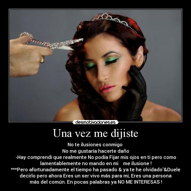 Una vez me dijiste -