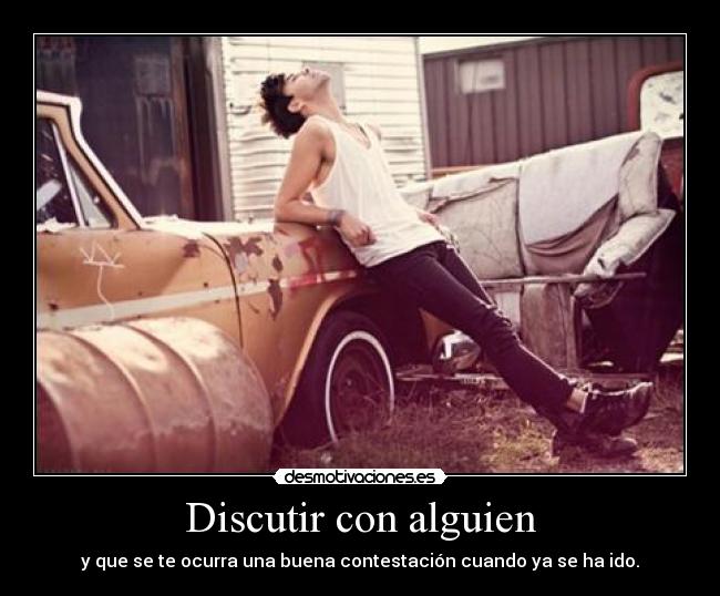 Discutir con alguien - 