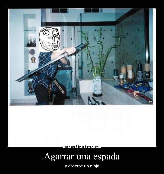 Agarrar una espada -