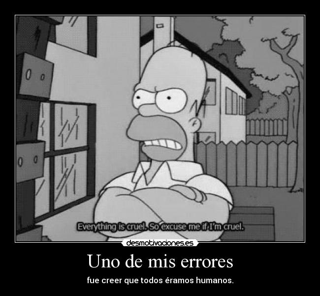 Uno de mis errores -