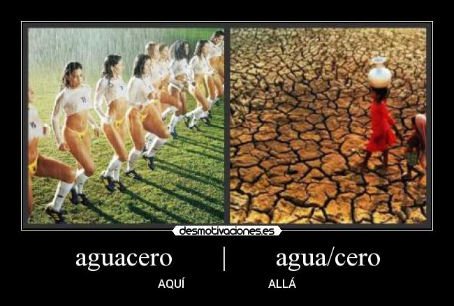 aguacero | agua/cero - AQUÍ ALLÁ