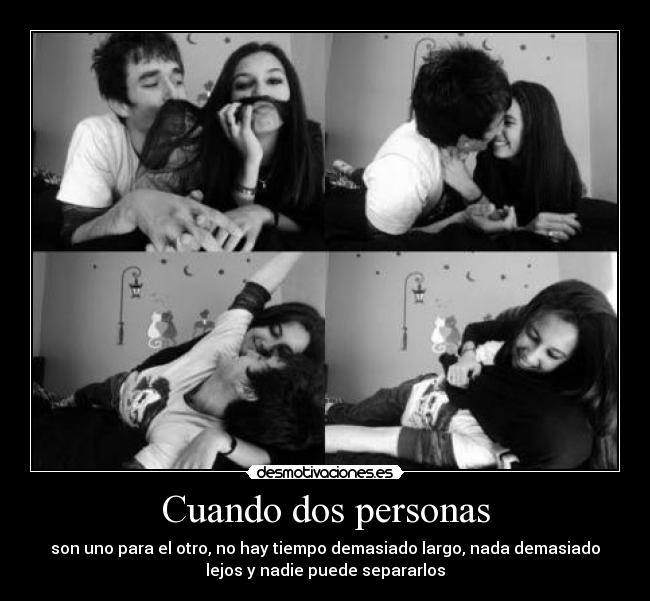 Cuando dos personas -