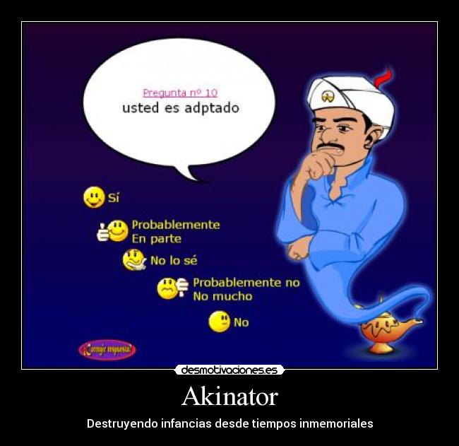 carteles akinator desmotivaciones