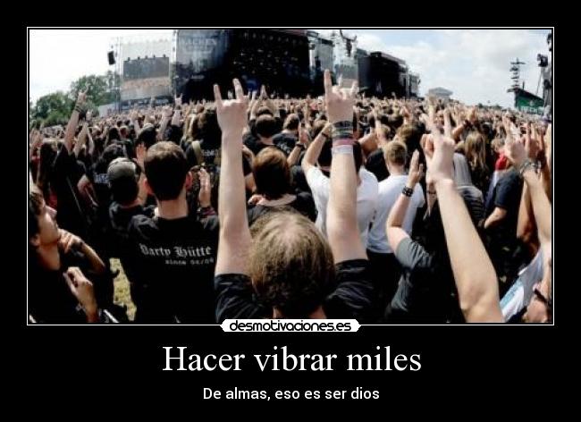 Hacer vibrar miles -