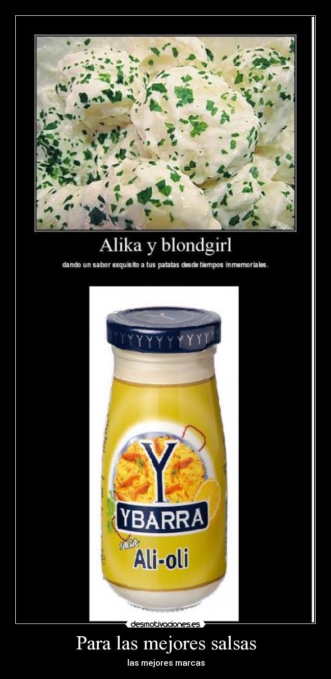 Para las mejores salsas - las mejores marcas