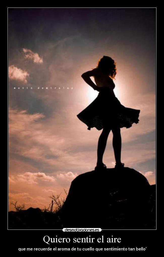 Quiero sentir el aire -