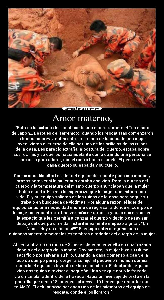 Amor materno, - 
