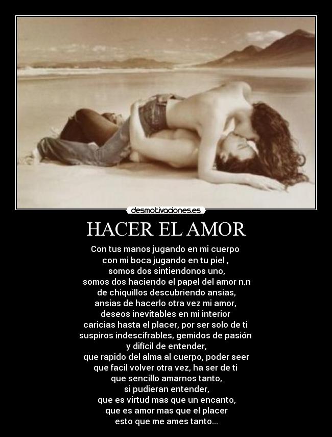 HACER EL AMOR -
