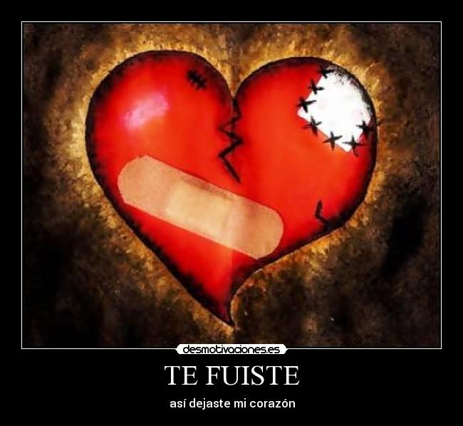 TE FUISTE - así dejaste mi corazón