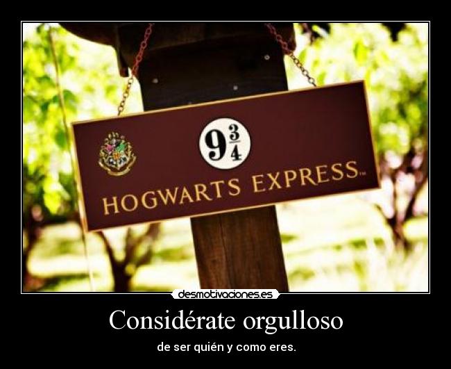 Considérate orgulloso - 