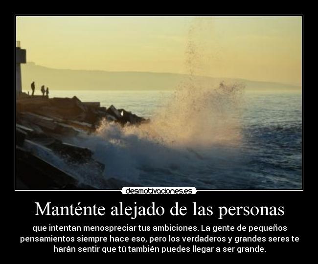 Manténte alejado de las personas -