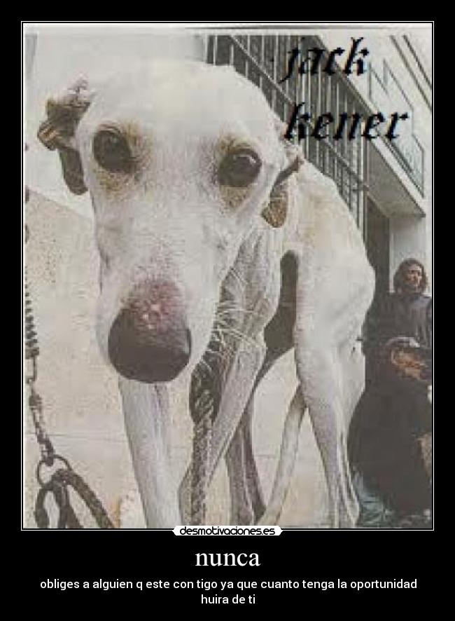 nunca - obliges a alguien q este con tigo ya que cuanto tenga la oportunidad
huira de ti