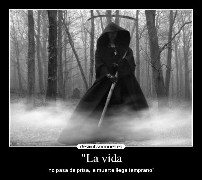 La vida - no pasa de prisa, la muerte llega temprano