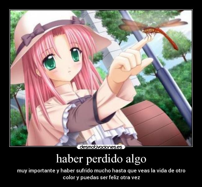 carteles haber perdido algo muy importante anime desmotivaciones