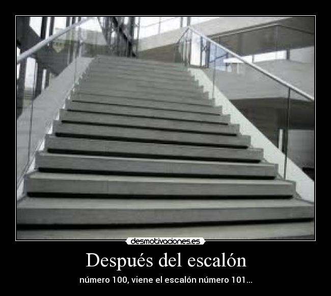 Después del escalón -