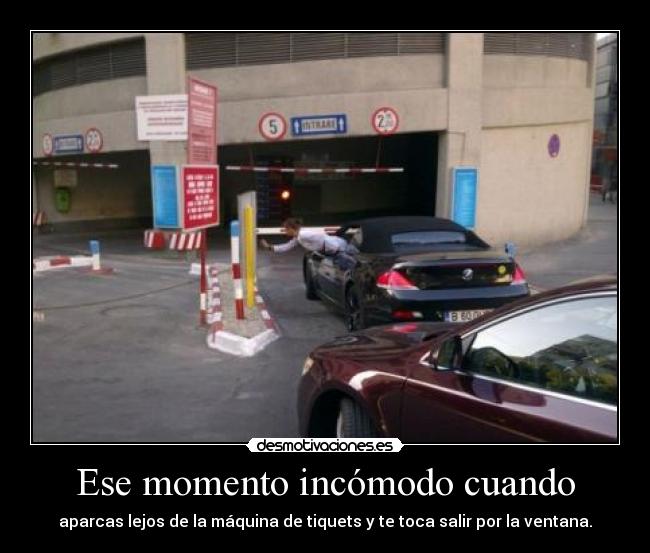 Ese momento incómodo cuando -