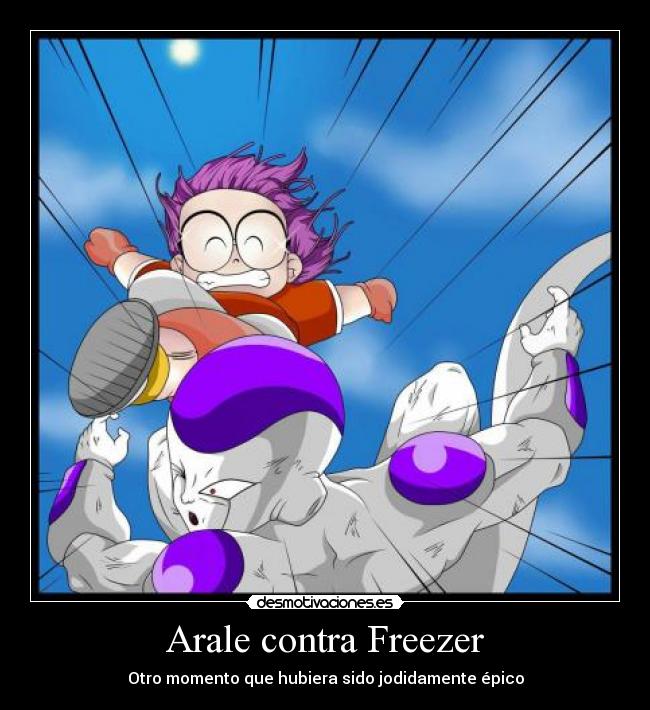 Arale contra Freezer - Otro momento que hubiera sido jodidamente épico