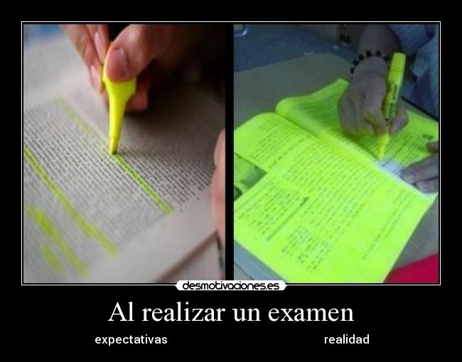 Al realizar un examen - 