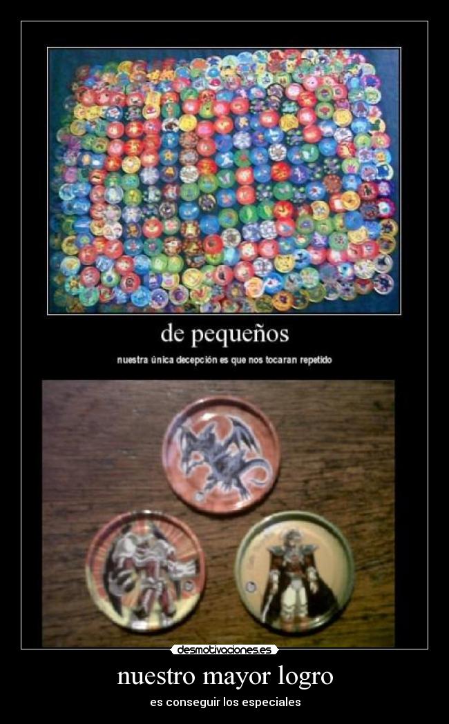 nuestro mayor logro - es conseguir los especiales