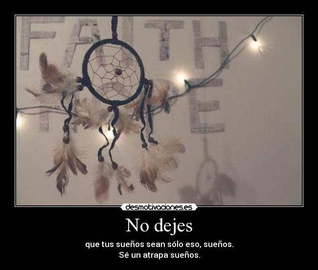 No dejes -