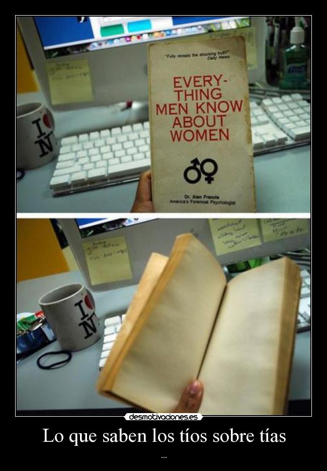 Lo que saben los tíos sobre tías -