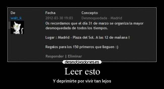 Leer esto - Y deprimirte por vivir tan lejos