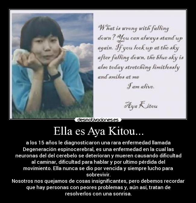 Ella es Aya Kitou... - 