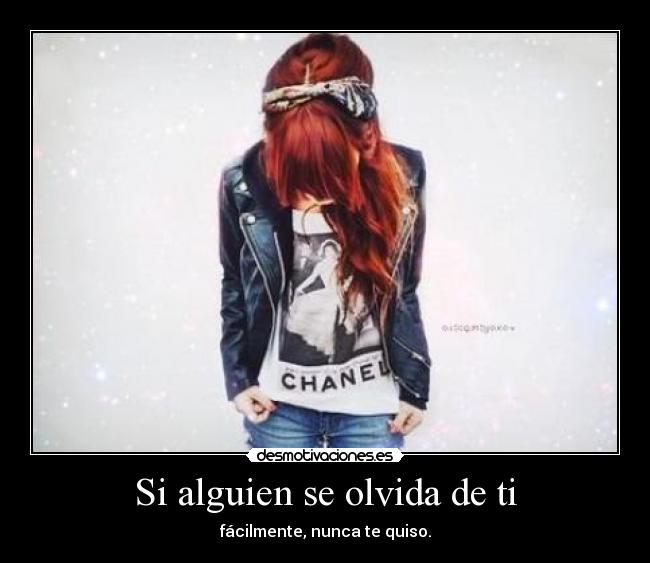 Si alguien se olvida de ti -