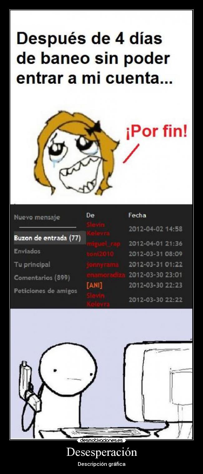 Desesperación - Descripción gráfica