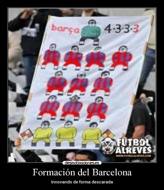 Formación del Barcelona - 