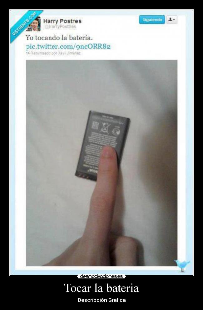 Tocar la bateria - Descripción Grafica