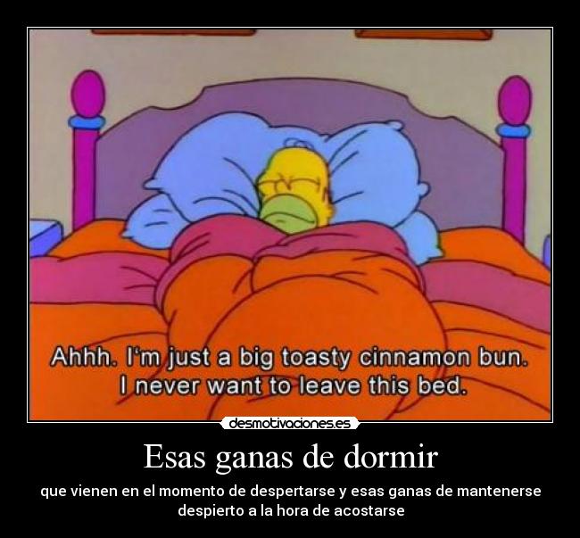 Esas ganas de dormir -