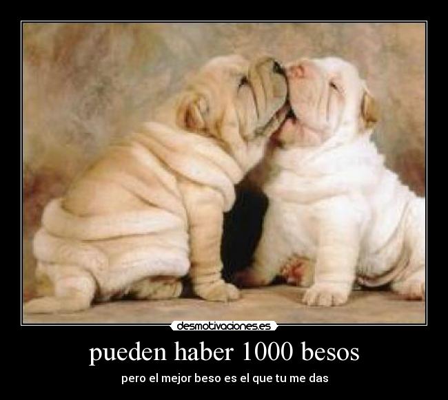 pueden haber 1000 besos -