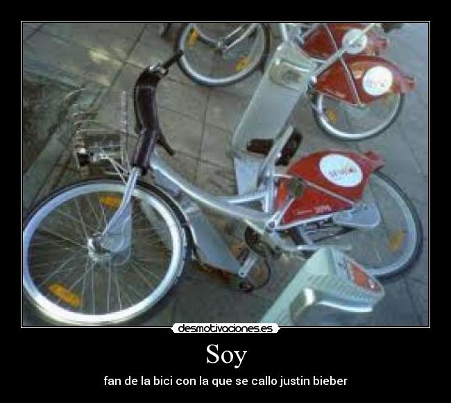 Soy - fan de la bici con la que se callo justin bieber