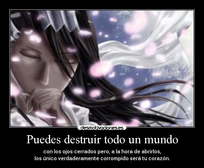 carteles mundo bleach byakuya kuchiki harukaze desmotivaciones