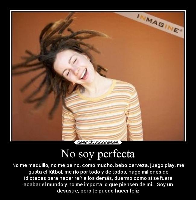 No soy perfecta -