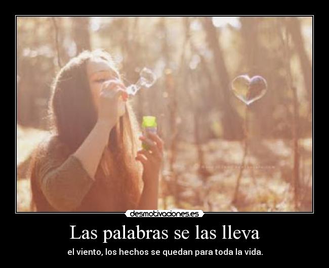 Las palabras se las lleva -