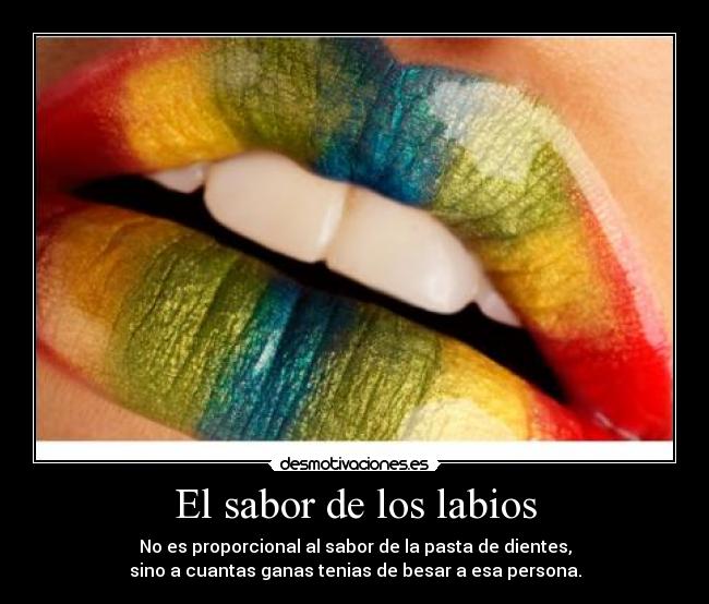 El sabor de los labios -
