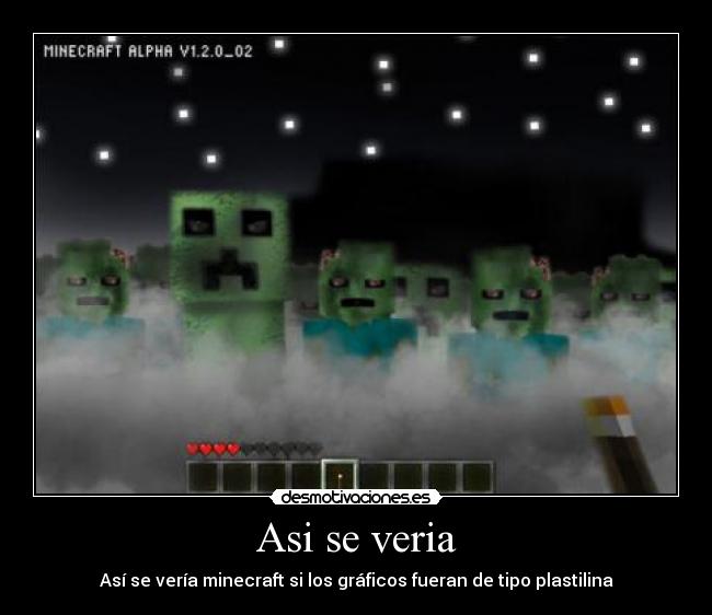 Asi se veria - Así se vería minecraft si los gráficos fueran de tipo plastilina