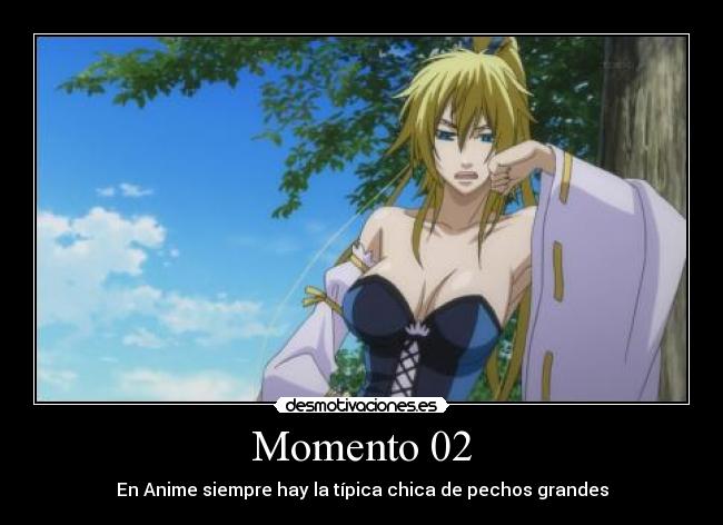 Momento 02 - En Anime siempre hay la típica chica de pechos grandes