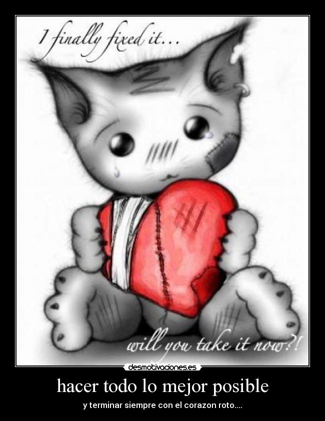 hacer todo lo mejor posible - 