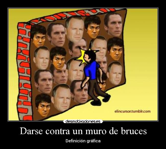 Darse contra un muro de bruces - Definición gráfica