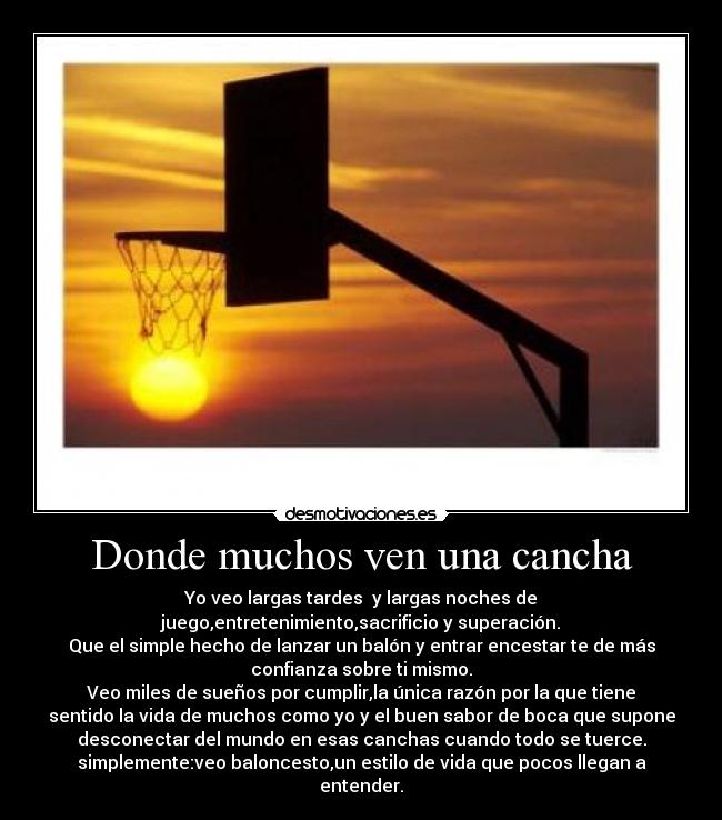 carteles baloncesto estilo vida desmotivaciones