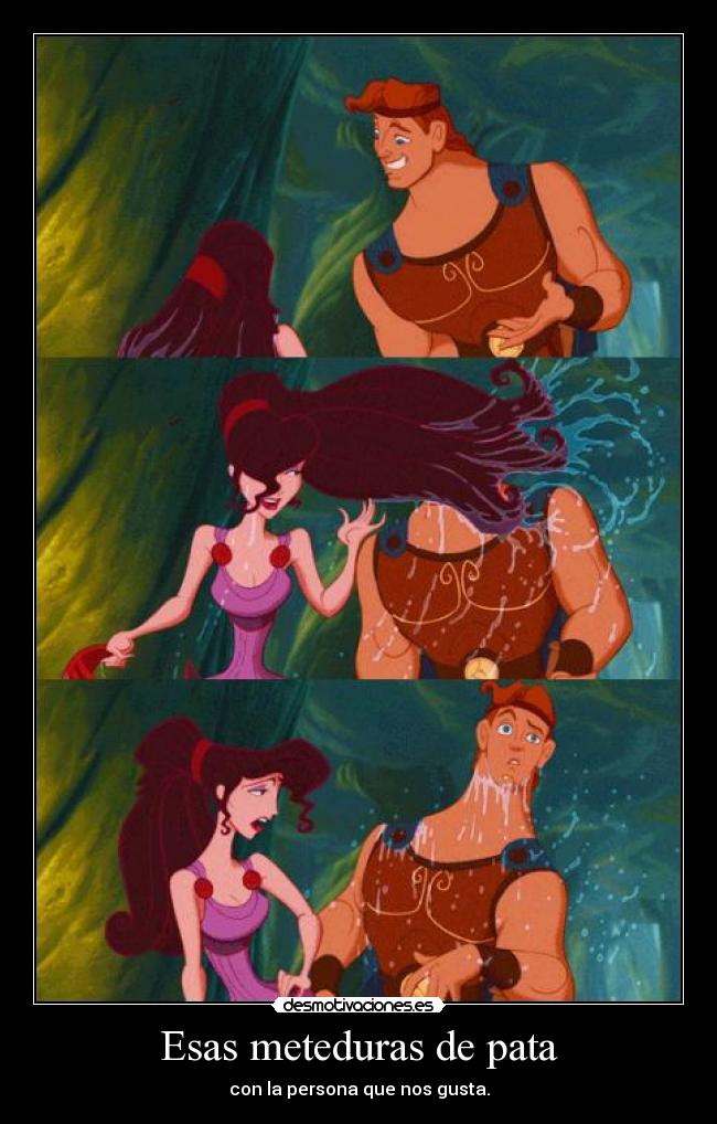 Esas meteduras de pata -