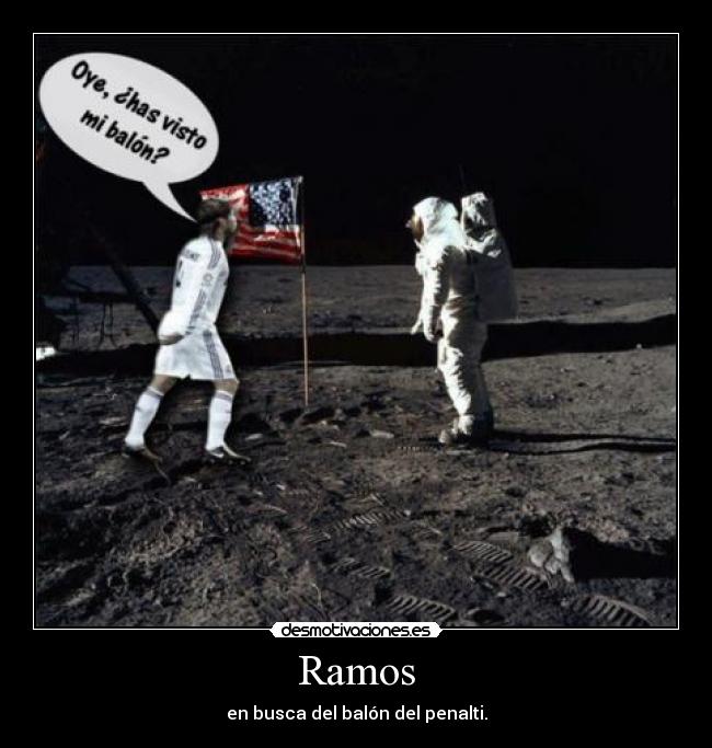 Ramos - en busca del balón del penalti.